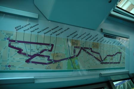 Le parcours, les arrêts
