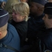 Première bousculade