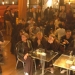 The audience is listening