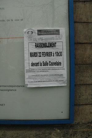 L'annonce de la conférence de presse