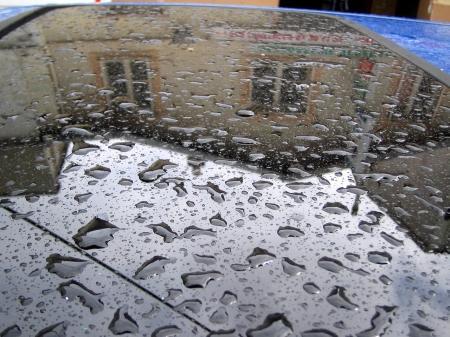 reflets pluie