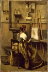 Corot Jeune femme assise devant un chevalet.jpg